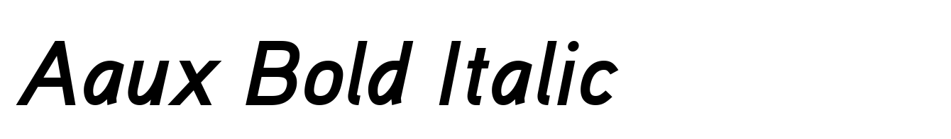 Aaux Bold Italic